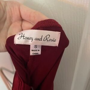 Red satin hoco dress